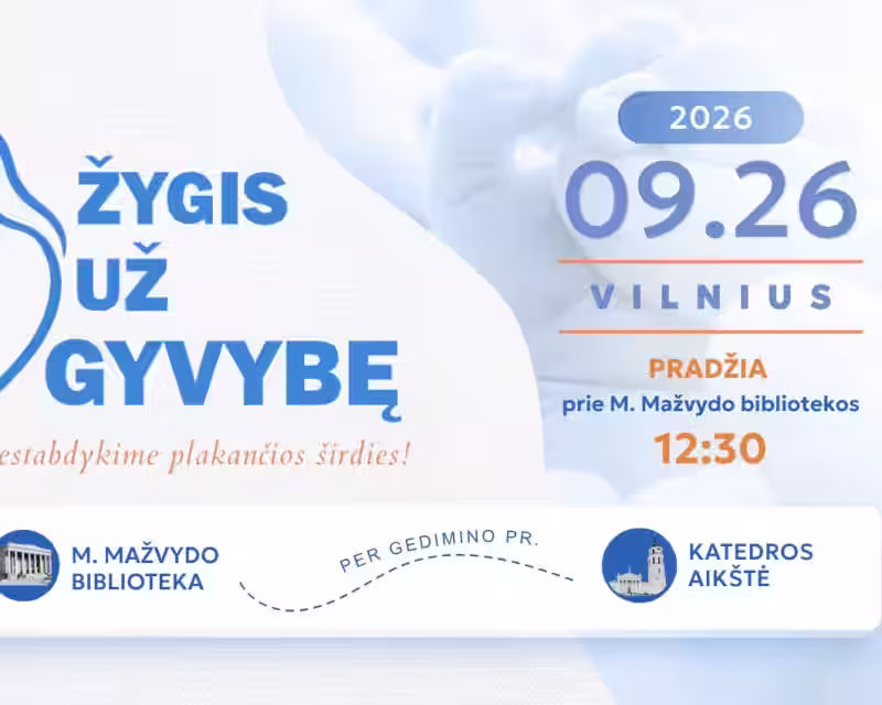 Žygis už gyvybę 2026 nuotrauka 1