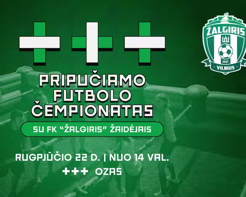 +++ Pripučiamo Futbolo Čempionatas su FK “Žalgiris” nuotrauka 1