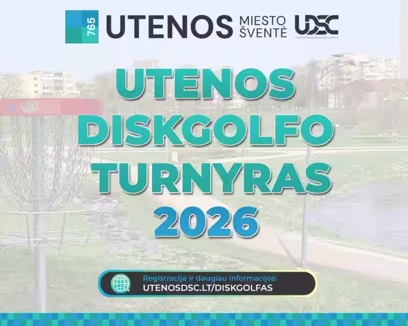 Atviras Utenos diskgolfo turnyras 2026 nuotrauka 1
