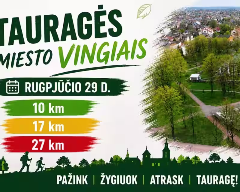 ŽYGIUOK, TAURAGĖS MIESTO VINGIAIS nuotrauka 1