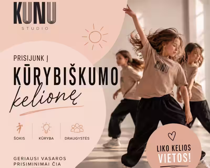 Kūrybinė šokio stovykla vaikams nuotrauka 1