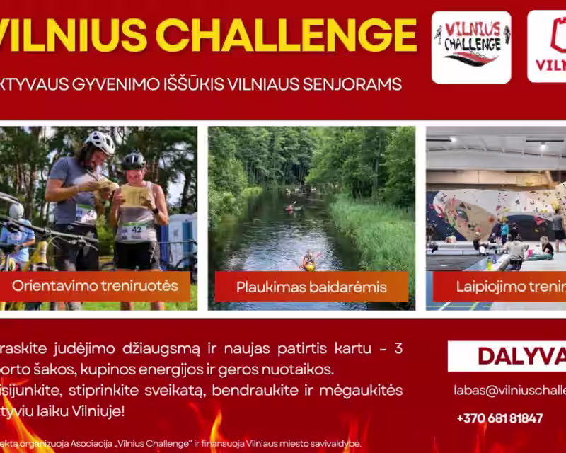 Orientavimosi užsiėmimas senjorams gamtoje – Vingio Parkas (Vilnius) nuotrauka 1
