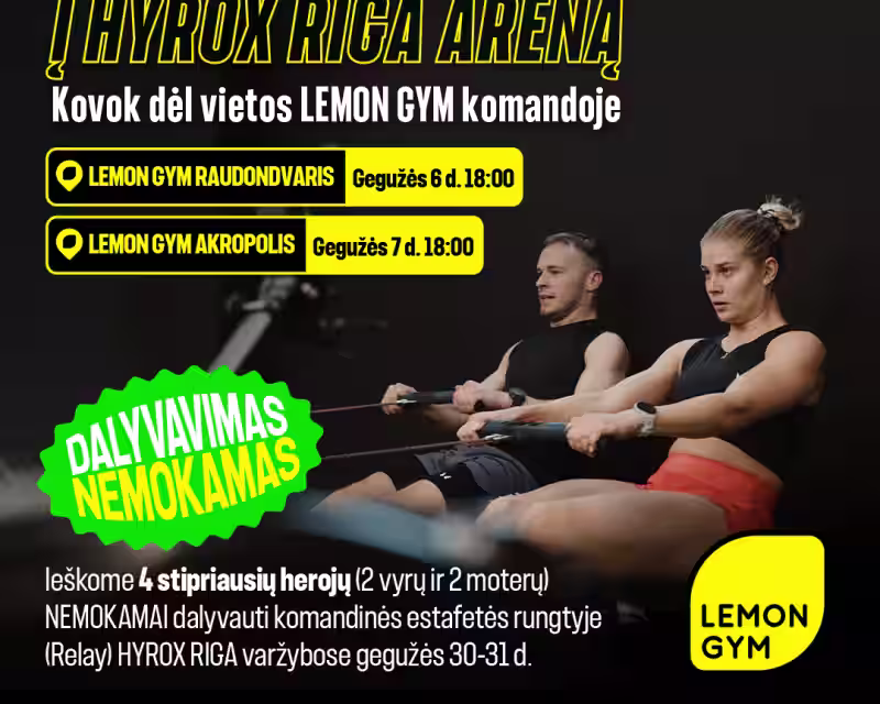 IŠ LEMON GYM – Į HYROX RIGA ARENĄ🔥 nuotrauka 1