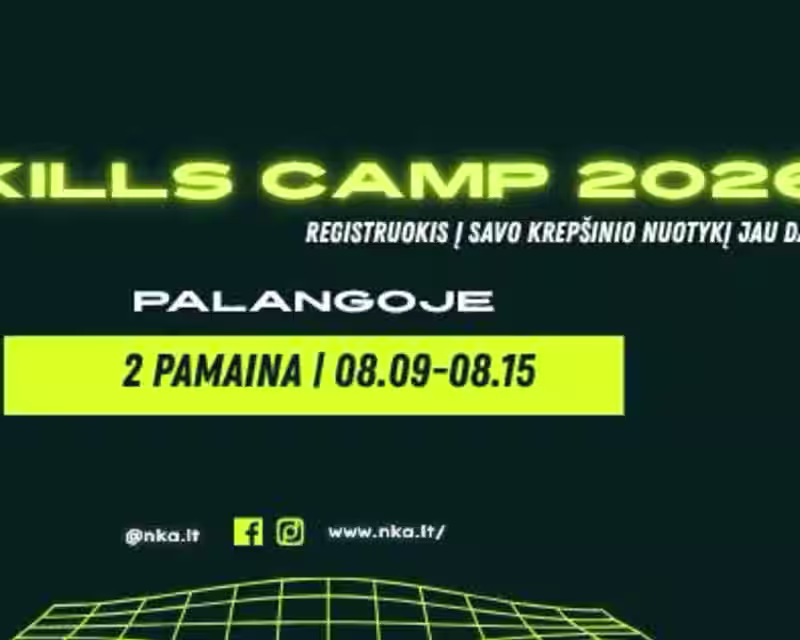 Krepšinio stovykla "Skills Camp 2026" Palangoje (II pamaina) nuotrauka 1