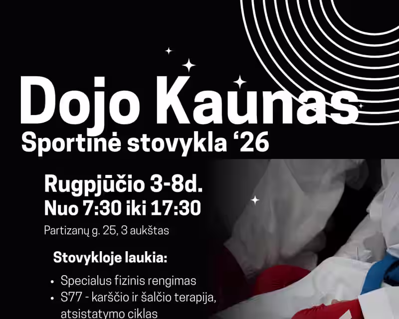 Dojo Kaunas Sportinė stovykla 2026 nuotrauka 1