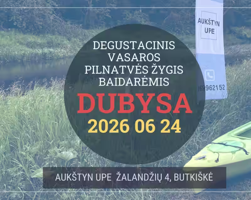 DEGUSTACINIS VASAROS PILNATVĖS ŽYGIS BAIDARĖMIS DUBYSOS VINGIAIS nuotrauka 1