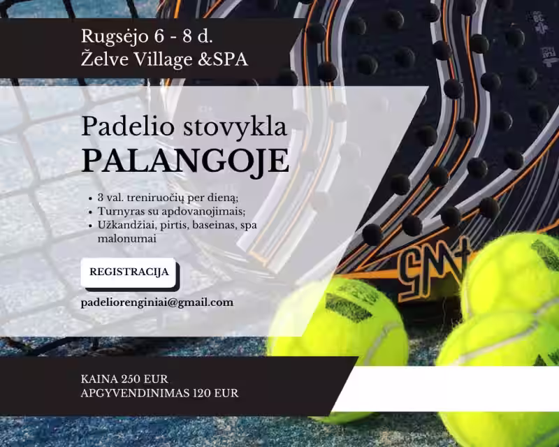 Teniso stovykla PALANGOJE nuotrauka 1