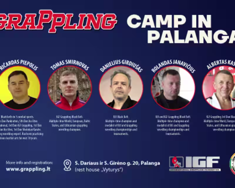 INTERNATIONAL IGF GRAPPLING SPORTS CAMP   ” PALANGA 2026”  nuotrauka 1