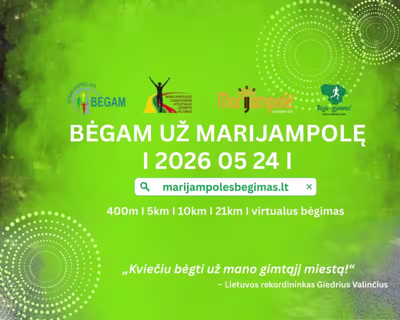 LBT 10 - BĖGAM UŽ MARIJAMPOLĘ 2026 nuotrauka 1