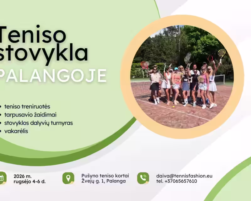 Teniso stovykla PALANGOJE nuotrauka 1