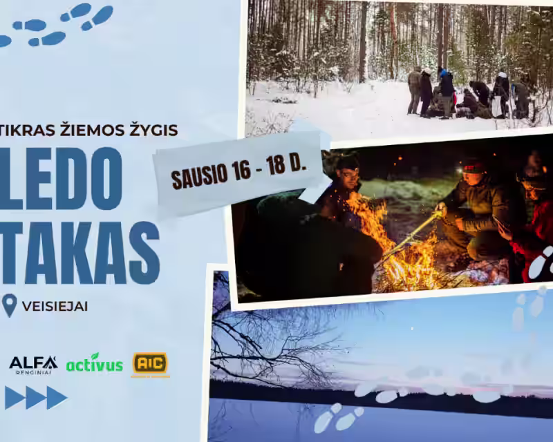 Tikras žiemos žygis – LEDO TAKAS nuotrauka 1