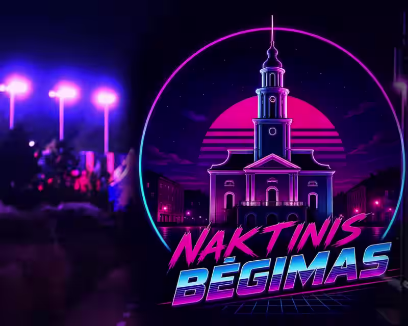 Naktinis bėgimas Kaune nuotrauka 1