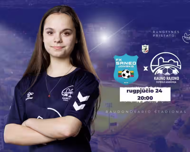 Moterų I lyga 9 turas: FK Saned x KRFA B nuotrauka 1