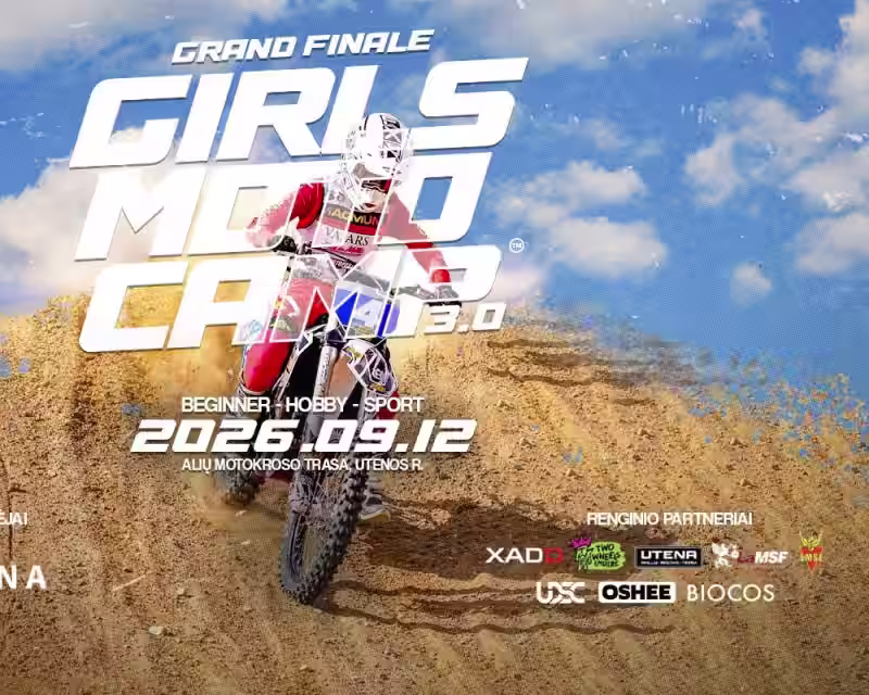 GIRLS MOTO CAMP 3.0 GRAND FINALE – Moterų motociklų treniruočių stovykla nuotrauka 1