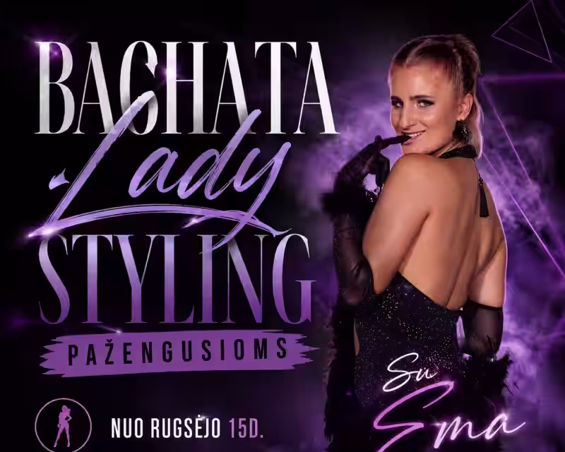 Bachata Lady Styling pažengusioms su Ema – Išbandyk NEMOKAMAI 💜 PC CUP nuotrauka 1