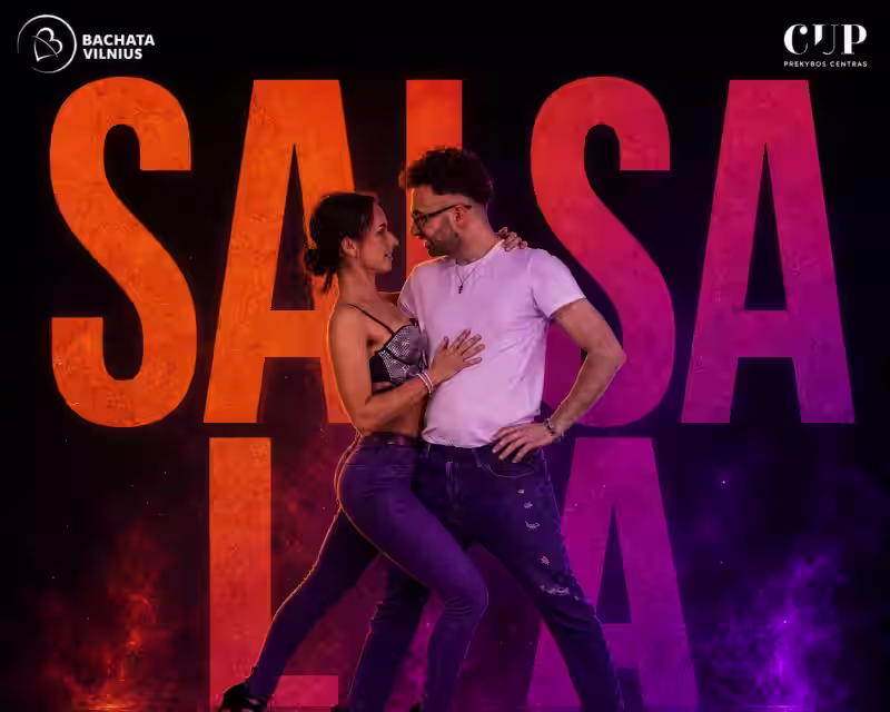 Nauja SALSA LA pradedančiųjų grupė 💜 Nemokamos pamokos nuotrauka 1