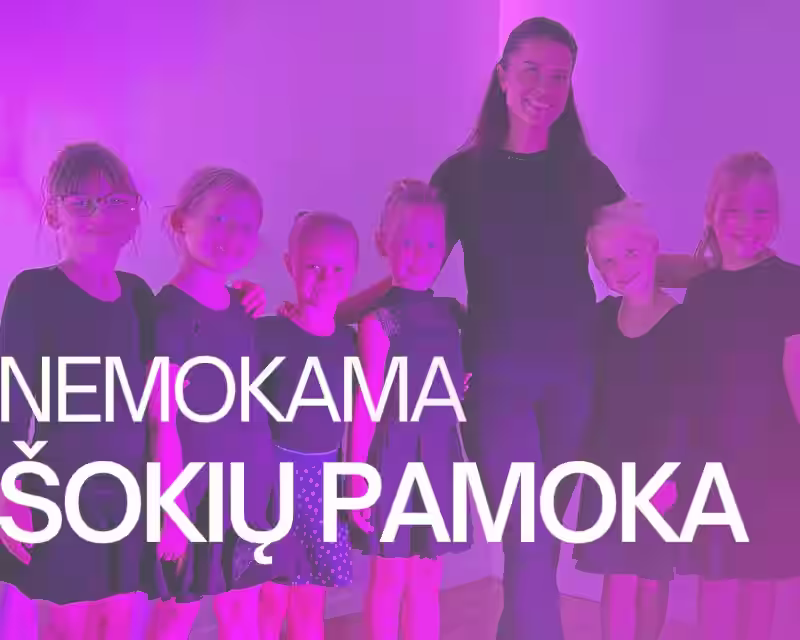 Šokių klubo „Danė“ nemokama šokių pamokėlė vaikams Herkaus galerijoje nuotrauka 1