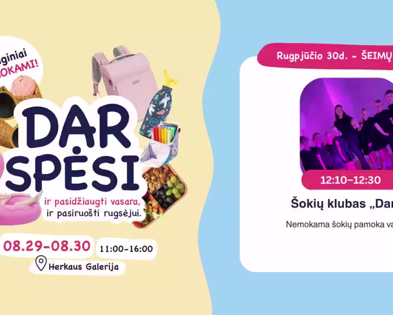 Nemokama šokių pamoka su Šokių klubu „Danė“ | DAR SPĖSI nuotrauka 1