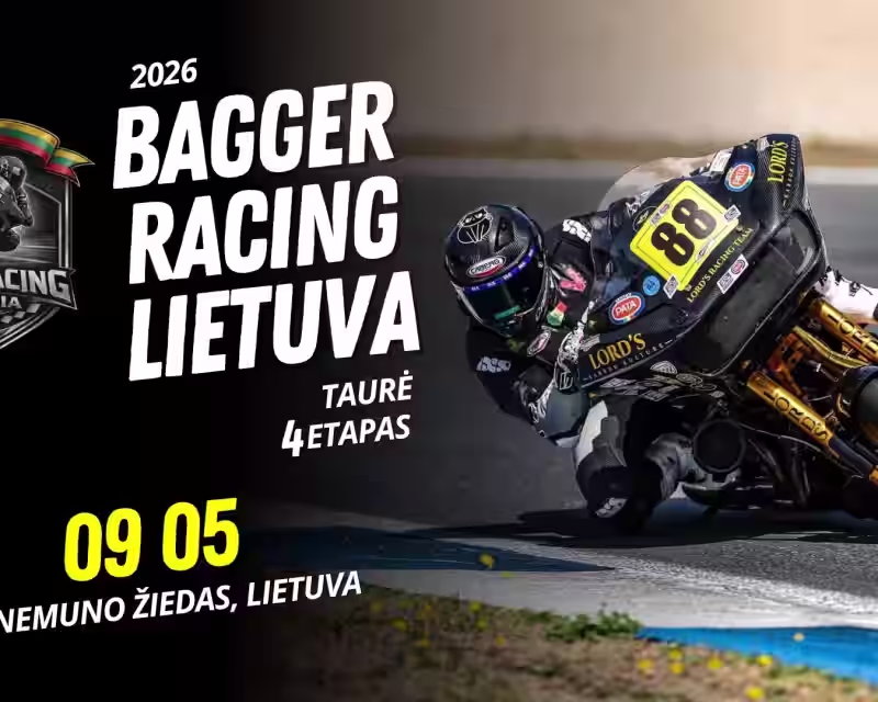 2026 m. Bagger Racing Lietuva taurės IV etapas nuotrauka 1
