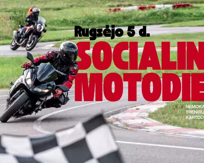Socialinė MotoDiena – treniruotė Aukštadvaryje 2026 nuotrauka 1