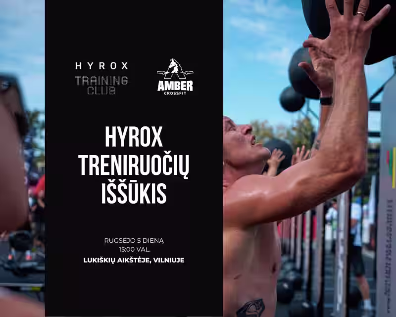 Amber CrossFit Hyrox treniruočių iššūkis nuotrauka 1