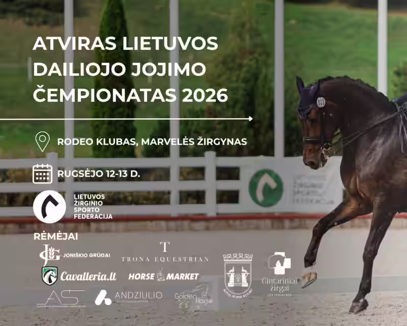 ATVIRAS LIETUVOS DAILIOJO JOJIMO ČEMPIONATAS 2026  nuotrauka 1