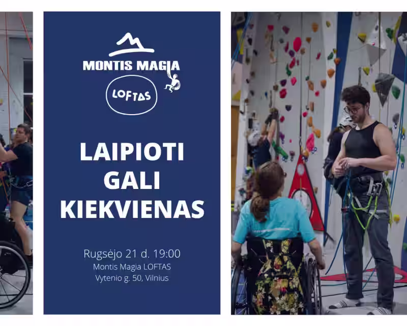Įtraukusis laipiojimo renginys „Laipioti gali kiekvienas“ nuotrauka 1