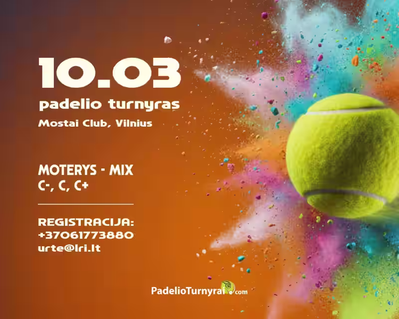 PADELIO TURNYRAS: SPALVŲ MOST’AI nuotrauka 1