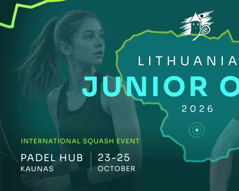 Lithuanian Squash Junior Open 2026 nuotrauka 1