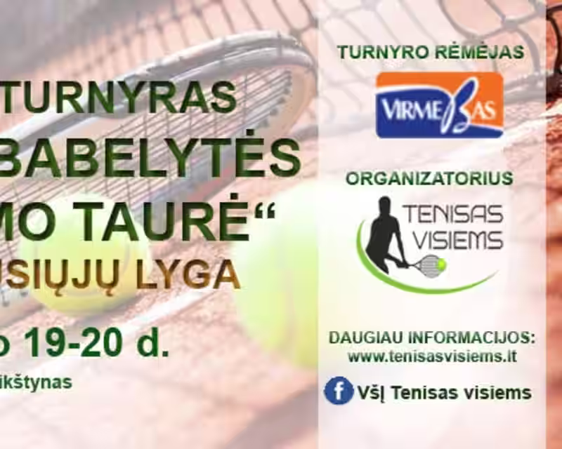 2026 m. rugsėjo 19-20 d. Teniso turnyras „Rasos Babelytės atminimo taurė. Stipriausiųjų lyga“ nuotrauka 1