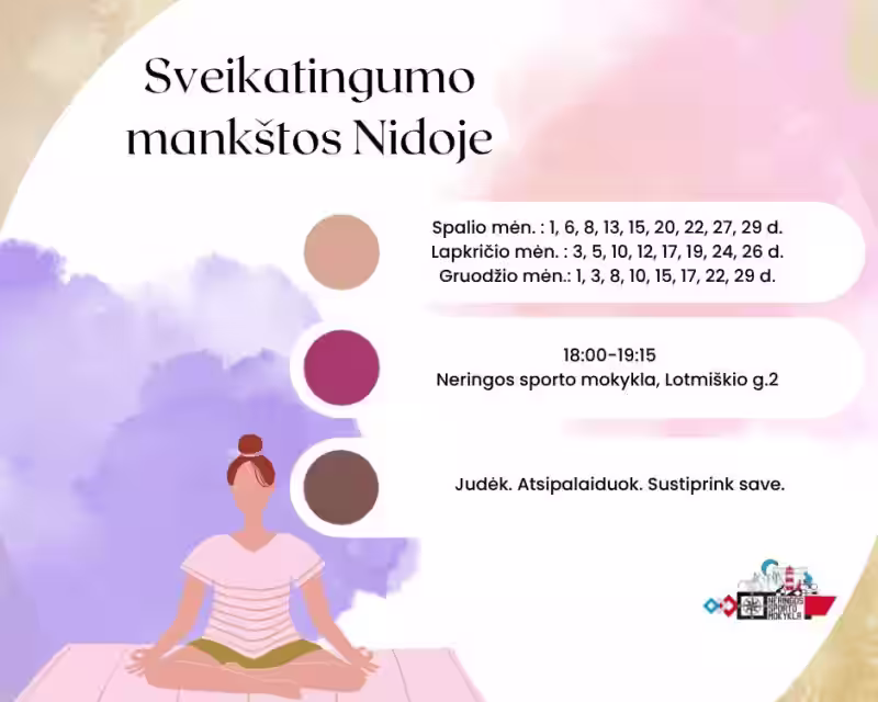 Sveikatingumo mankštos (joga Nidoje) nuotrauka 1