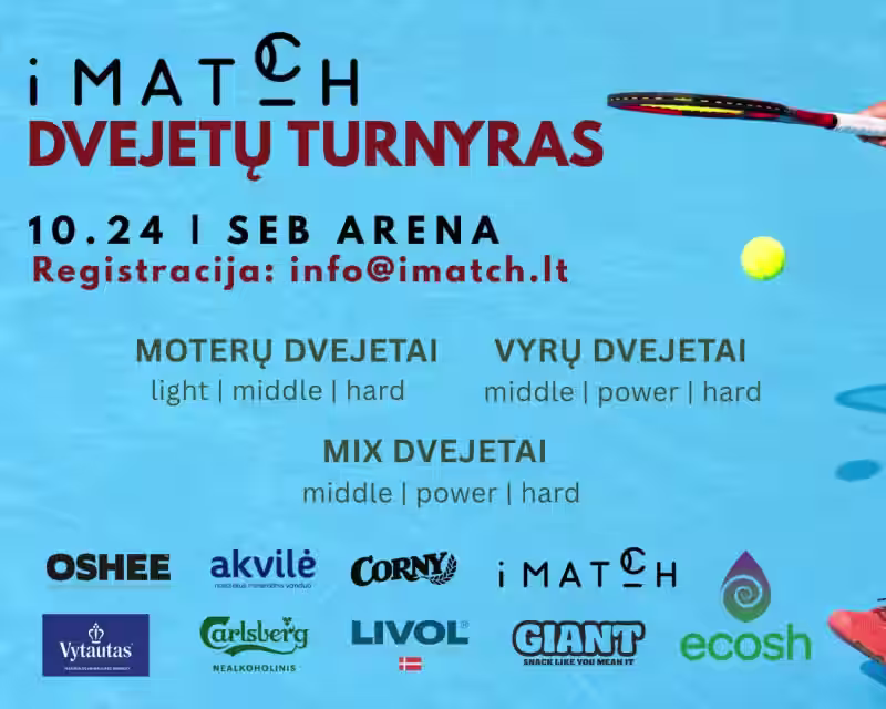 iMATCH dvejetų turnyras | Seb arenoje nuotrauka 1