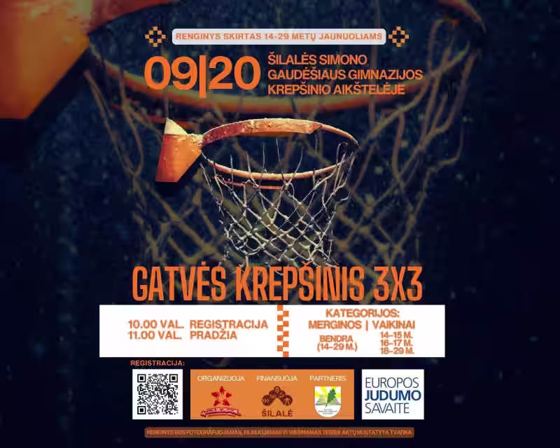 GATVĖS KREPŠINIS 3X3 ŠILALĖJE nuotrauka 1