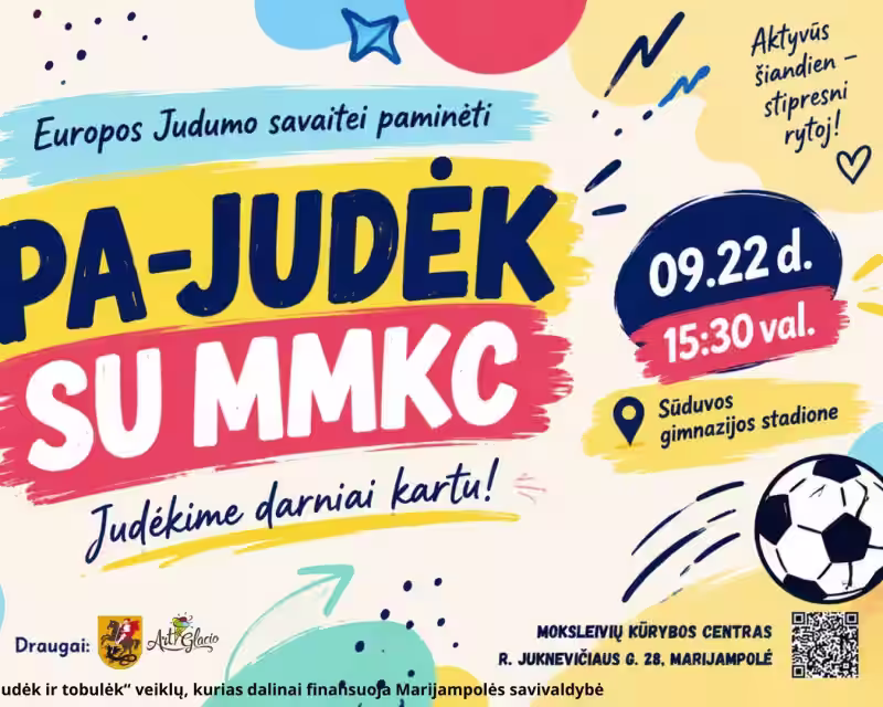 "PA-JUDEK SU MMKC" - Europos Judumo savaitei paminėti skirtas renginys  nuotrauka 1
