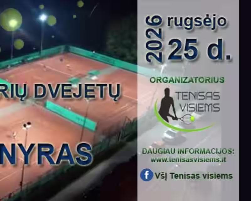2026 m. rugsėjo 25 d. naktinis mišrių dvejetų teniso turnyras  nuotrauka 1