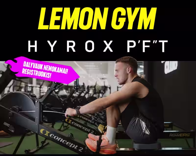🔥 LEMON GYM HYROX ATVYKSTA Į ŠIAULIŲ AKROPOLĮ! nuotrauka 1