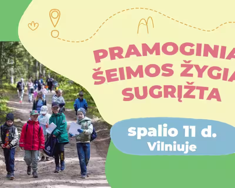 Pramoginis TYP TOP šeimos žygis spalį VILNIUJE nuotrauka 1