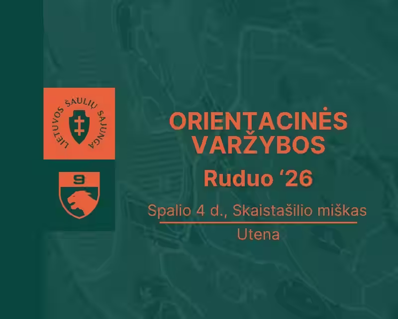 38-osios ORIENTACINĖS varžybos RUDUO'26 nuotrauka 1