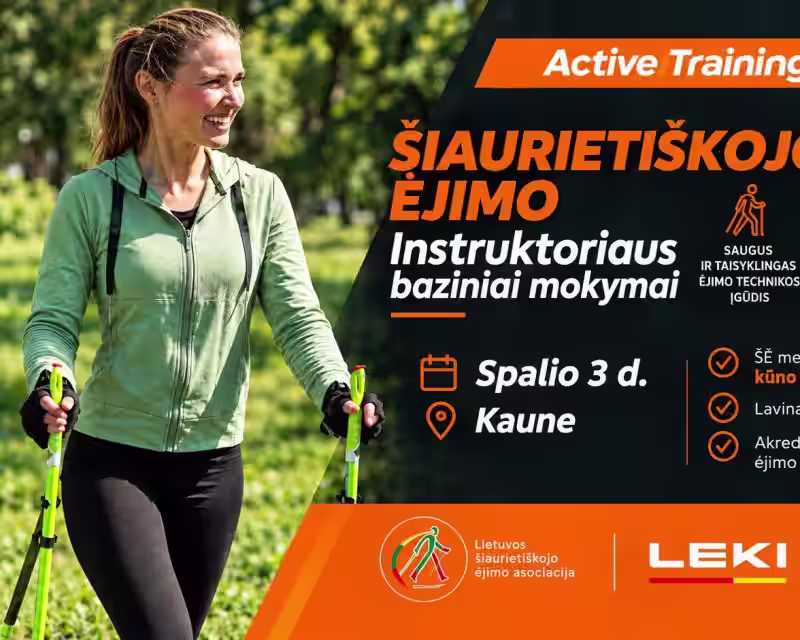 Šiaurietiškojo ėjimo baziniai mokymai nuotrauka 1