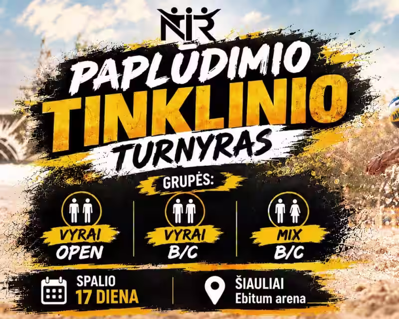 Paplūdimio tinklinio turnyras "NIR" nuotrauka 1