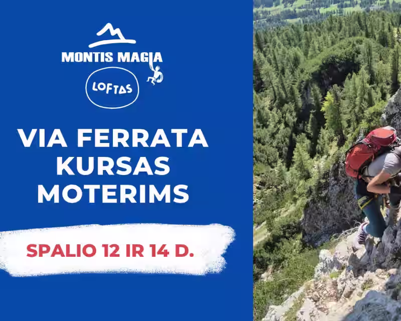 Via ferrata kursas moterims nuotrauka 1