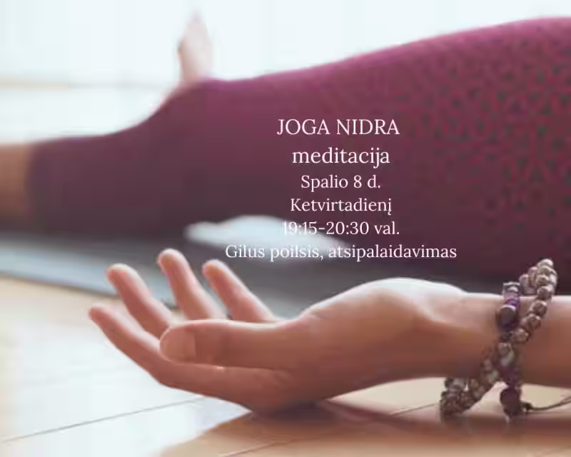 JOGA NIDRA meditacija nuotrauka 1