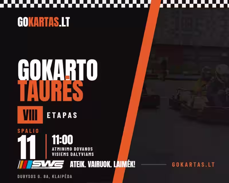 2026 GOKARTO TAURĖS VIII etapas nuotrauka 1