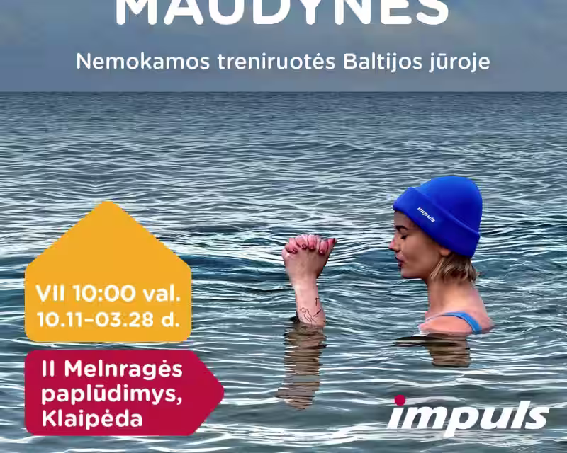 🌊 IMPULS grūdinančios maudynės Baltijos jūroje | NAUJAS 2026 METŲ SEZONAS nuotrauka 1