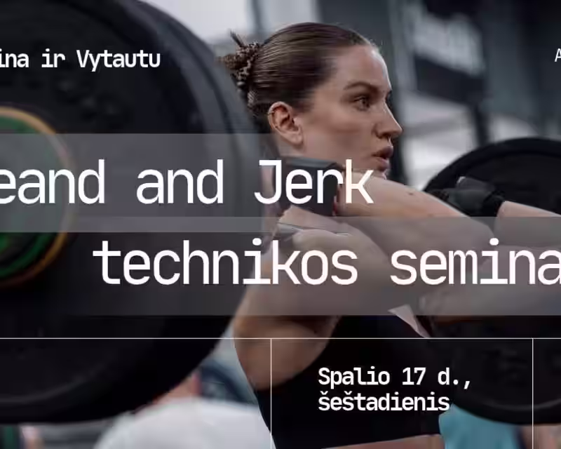 Clean and Jerk technikos seminaras nuotrauka 1