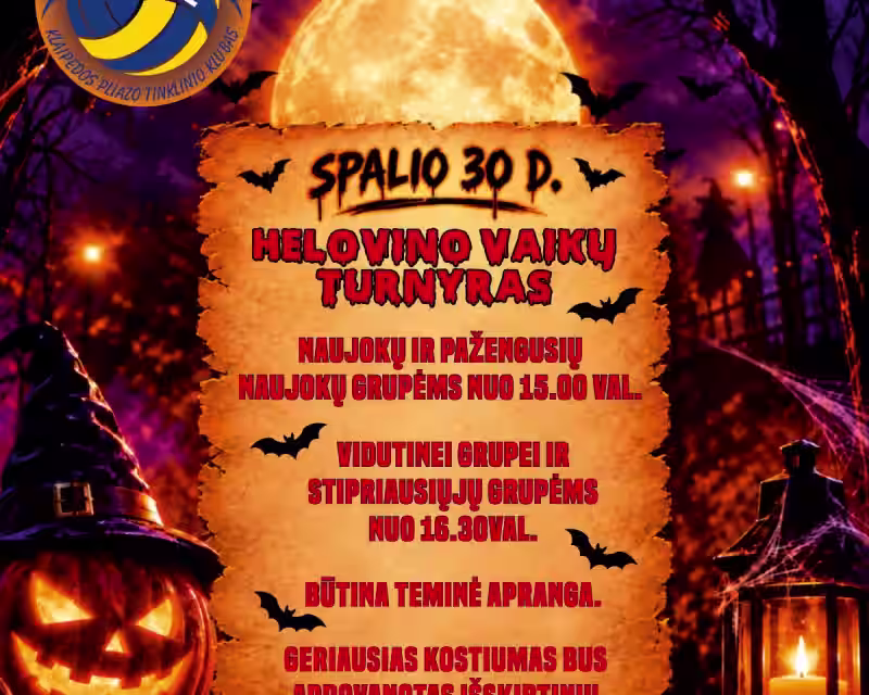 Vaikų Hellowyno paplūdimio tinklinio turnyras :) nuotrauka 1