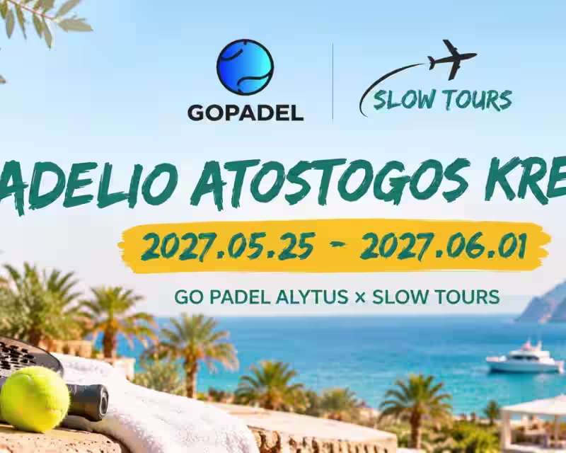Padelio atostogos Kretoje | GO Padel Alytus × Slow Tours nuotrauka 1