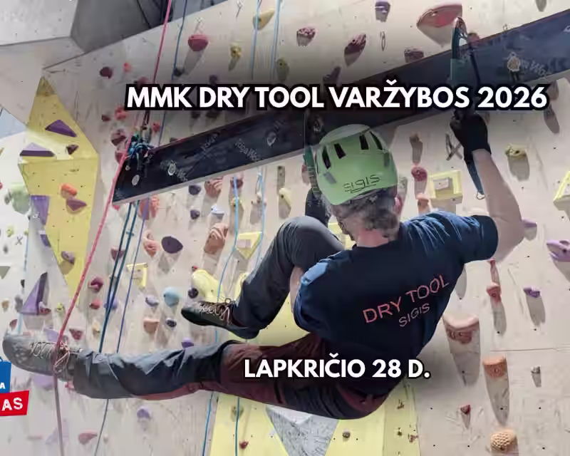 MMK lipimo su ledkirčiais varžybos 2026 (Drytooling competition) nuotrauka 1