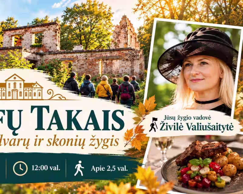 PRAMOGINIS ŽYGIS NUO ALEKSANDRIJOS DVARO IKI GINKŪNŲ DVARO IR GRAFŲ PIETŪS nuotrauka 1