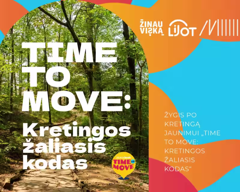 Žygis po Kretingą jaunimui „Time to Move: Kretingos žaliasis kodas“ nuotrauka 1